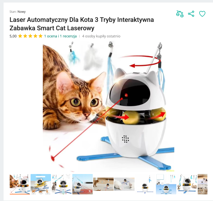 Miaulaser - Automatyczny Laser Smart 3w1 | Nekoro™