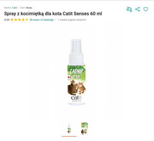 Miauspray - Spray z Kocimiętką 60 ml | Nekoro™