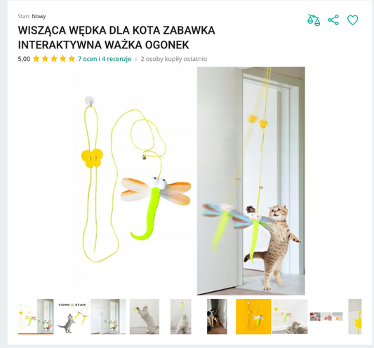 Miauhang - Wisząca Wędka Ważka na Drzwi | Nekoro™