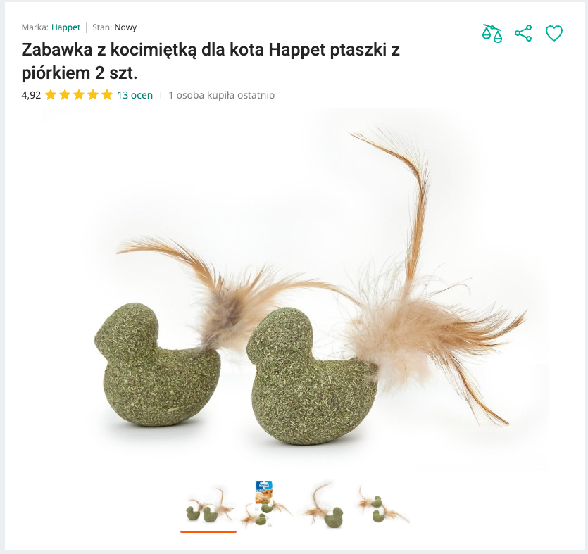 Miaubirdie - Ptaszki z Kocimiętki z Piórkiem 2 szt. | Nekoro™
