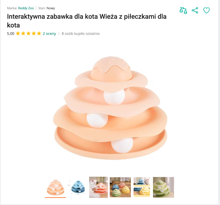 Miautower - Wieża z Piłeczkami 3 Poziomy | Nekoro™