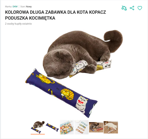 Miaukick - Kolorowa Poduszka Kopacz z Kocimiętką | Nekoro™